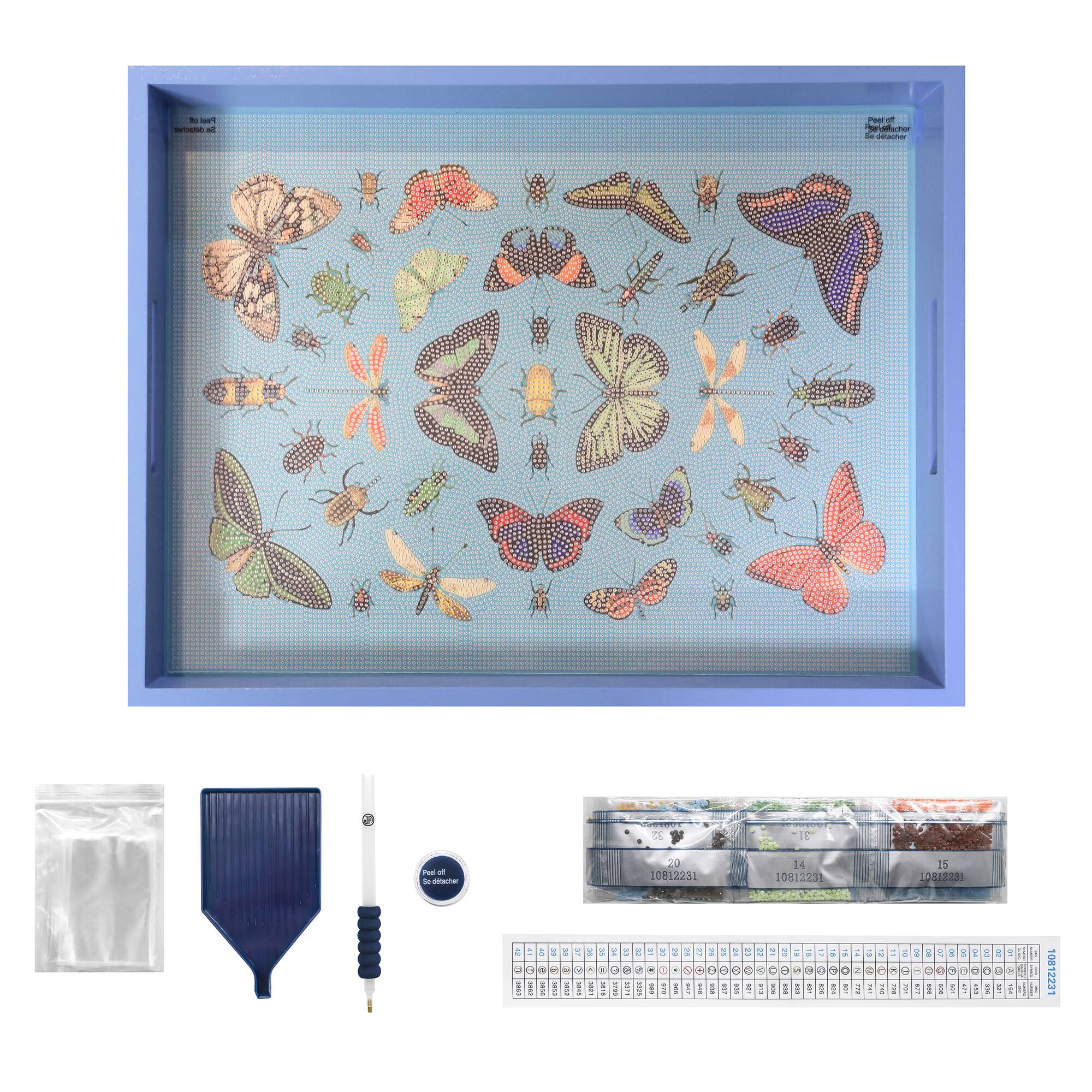 Jonathan Adler x Michaels 14" x 18" Butterfly Diamond Art Tray Kit